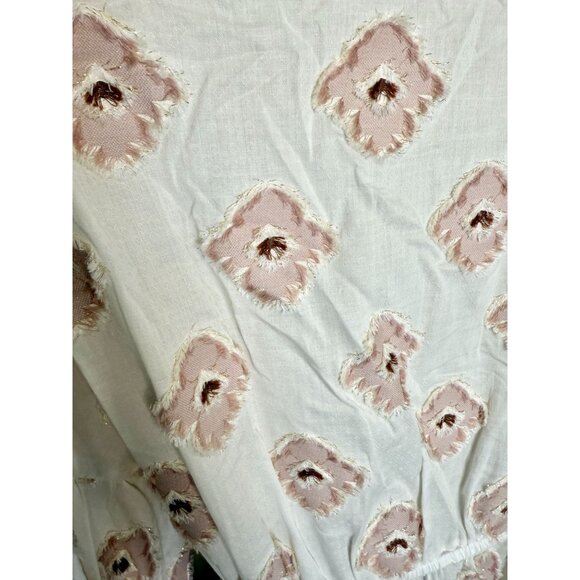 Caroline Constas Olympia Metallic Fil Coupe Mini Dress Pink White - size XS - Picture 7 of 11